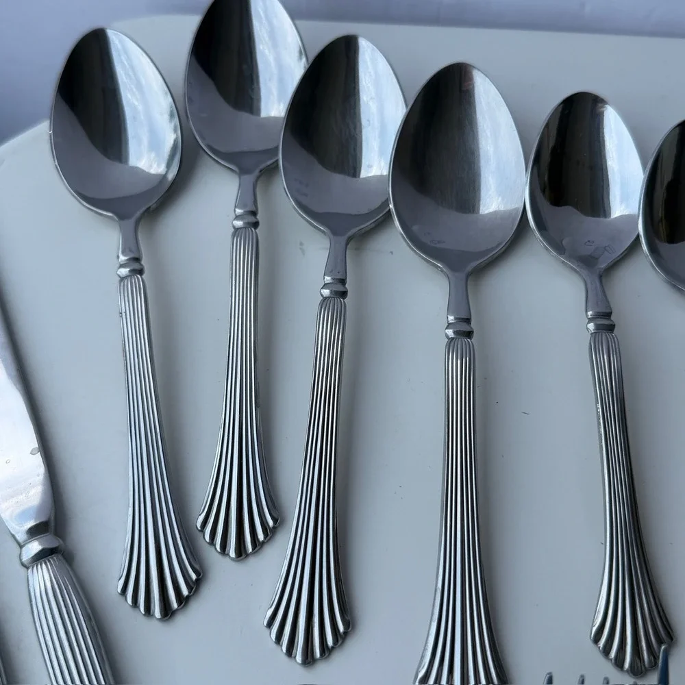 Vintage Noritake Thai Airways Flatware‎ Lot Sherlock Holmes Spoon B-9